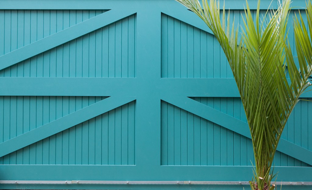 TG&V sheeted gate - TG&V Sheeting | Accoya | Mint Turquoise