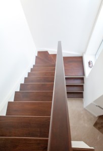 Walnut treads and handrail