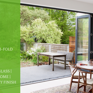 Project: bi-fold door - accoya - glass satin chrome - black grey finish