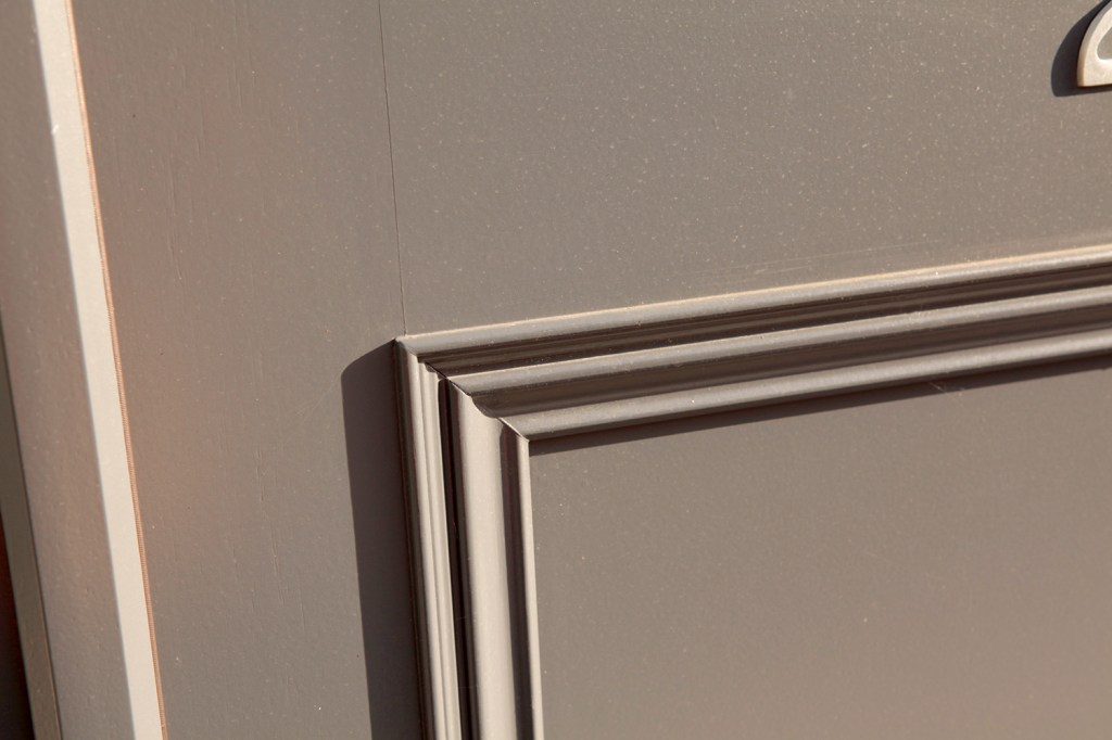 Door detail - frame on door - wood carving - door trim