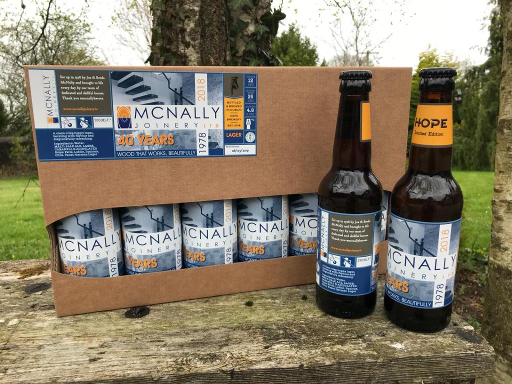 40th Anniversary, Limited Edition McNally Joinery Beer bottles