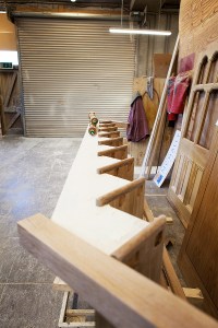McNally Joinery - Wooden stairs in production